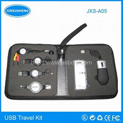 Promotional gift 5 in 1 usb travel kit