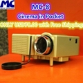 Home theater cinema Upgraded Mini LED Projector,Pico Projector,100 inch 1