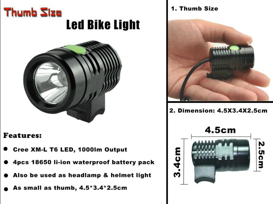 2014 China Hot Product Mini LED Bike Light SG-Thumb I