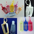 2014 hot sales 3d animal shape silicone hand sanitizer holder with glitter 1