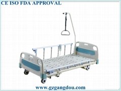 low height three function Electric hospital medical nursing bed