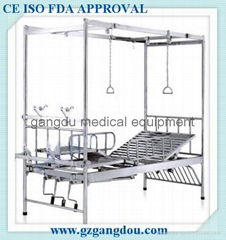 GD-A26 3-Crank Orthopedics Traction manual therapy bed For Orthopedic Room