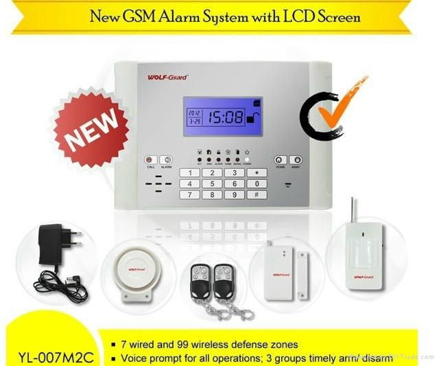 Wireless GSM House Guardian Anti-Theft Security Alarm System with LCD Touch Keyp