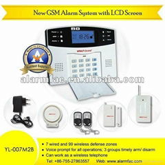 Wireless GSM Mobile Phone Calling Home Security Alarm System with Voice Prompt a