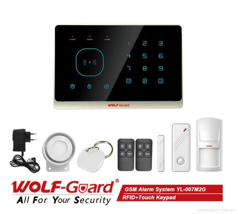 Home Automation 2014 New RFID APP GSM SMS Smart House Security Alarme System Wir