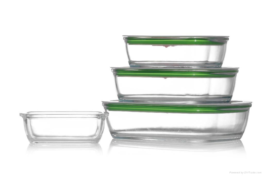 Good Sealed Borosilicate Pyrex Glass Food Storage Containers With Lids 2