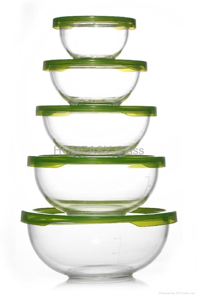 Heat-Resistant Cut Borosilicate Glass Bowl For Microwave And Oven