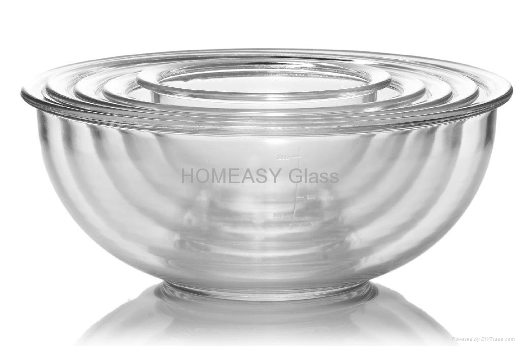 Heat-Resistant Cut Borosilicate Glass Bowl For Microwave And Oven 2