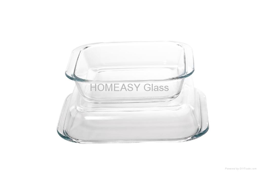 Pyrex Borosilicate Glass Casserole Baking Dish Heat-Resistant 1000ml 2