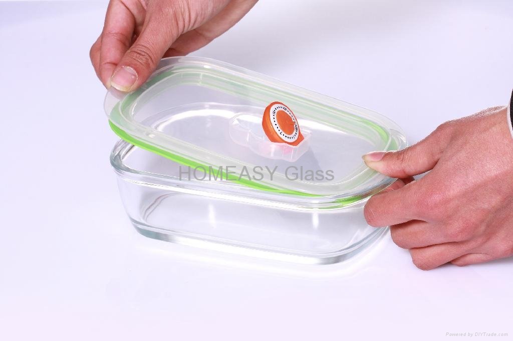 Square Borosilicate Glass Baking Dishes Tray With Lids Safe For Microwave 2