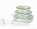 Good Sealed Borosilicate Pyrex Glass Food Storage Containers With Lids