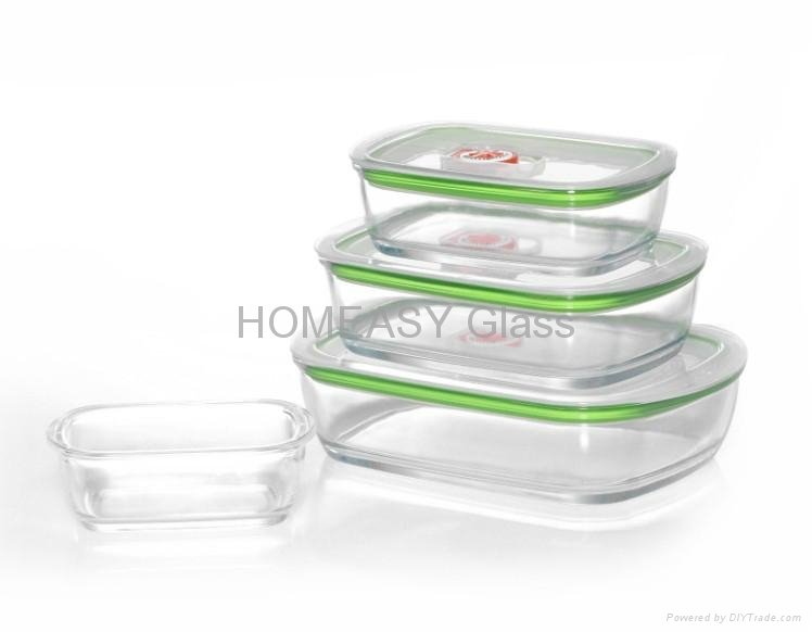 Good Sealed Borosilicate Pyrex Glass Food Storage Containers With Lids
