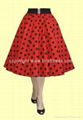 New Ladies Styles 50s Rockabilly Vintage Swing Dress Red Dress Polka Dots Dress 1