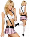 2014 New Arrived Hot Sales School Girl Skirt Sexy Costumes  5