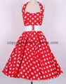 New Ladies Styles 50s Rockabilly Vintage Swing Dress For Tea Dress White Dress W 2