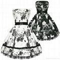 2014New Vintage Floral Print Retro 50s60s swing Pinup Rockabilly Housewife Dress 1