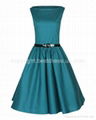 2014NewAudrey Hepburn Style Vintage 1950s Rockabilly Swing Pin Up Evening Dress