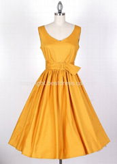 New Classic 50's Vintage Style Full Circle Swing Dress 5 Colours 