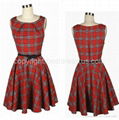 NEW PINUP CLASSY TARTAN 1950's