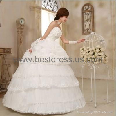 New white/ivory Organza wedding dress Bridal Gown New ModelFashion Wedding Dres  2