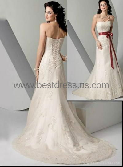 2014Charming Slim Fishtail Wedding Dress Trailing Wedding Dress