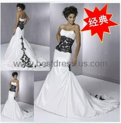 2014Charming Slim Fishtail Wedding Dress Trailing Wedding Dress 2