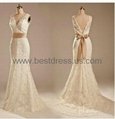 2014Charming Slim Fishtail Wedding Dress Trailing Wedding Dress 4