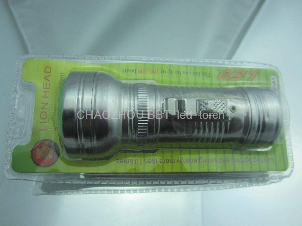 iron 1led torch flashlight sell well in Africa made in China 5
