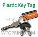 custom plastic name badge key tags printing online
