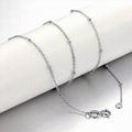 Rolo silver chain with bead fashion jewelry accessory 1