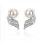 Artificial pearls earring set with