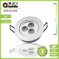ALD-CL31A 3*1W 100-250V ceiling light