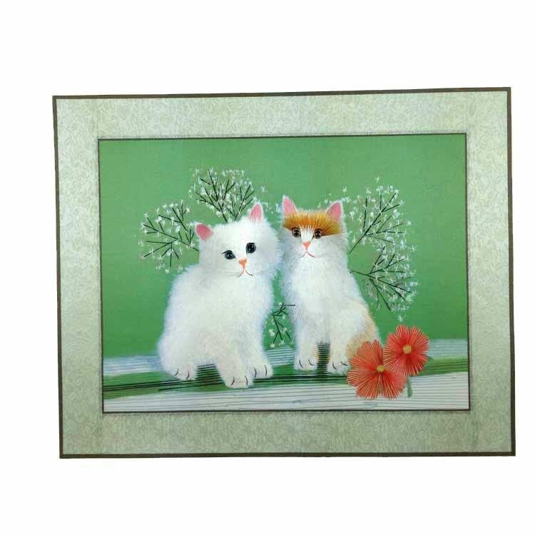 Embroidery Decoration - Two Cats
