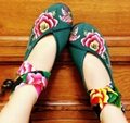Cloth Shoes with Floral Embroidery 