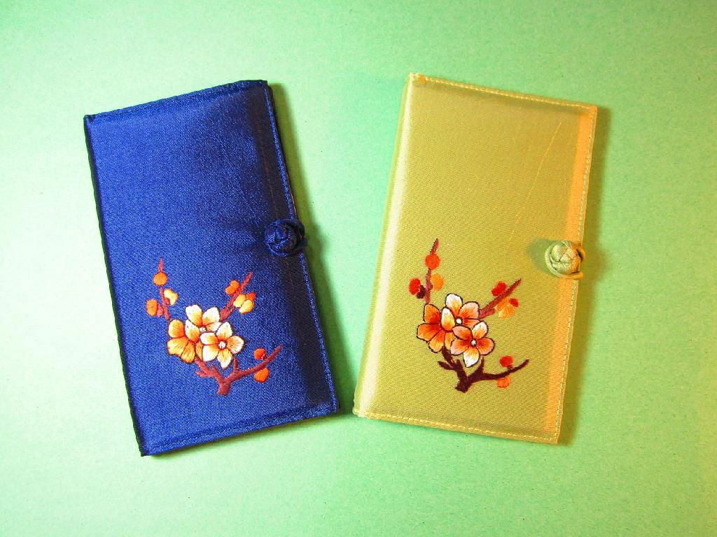  Hand Embroidery Credit Card Holder/ Wallet 