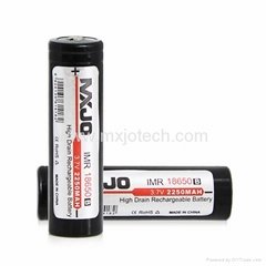 MXJO IMR 18650B 2250MAH 3.7V High Drain Button Top Battery