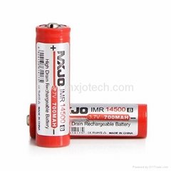 MXJO IMR 14500B 700MAH 3.7V High Drain Button Top Battery