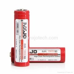 MXJO IMR 18650B 2000MAH 3.7V High Drain Button Top Battery