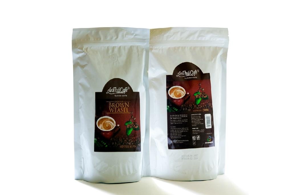 Roasted Coffee Beans Of Vietnam (Brown Weasel) 2