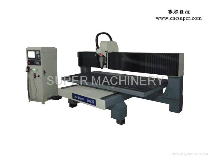 ATC CNC Router Machine HA05 With Automatic Tool Changer Moving Table