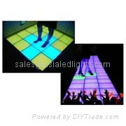 inductive led dance floor sensitive to