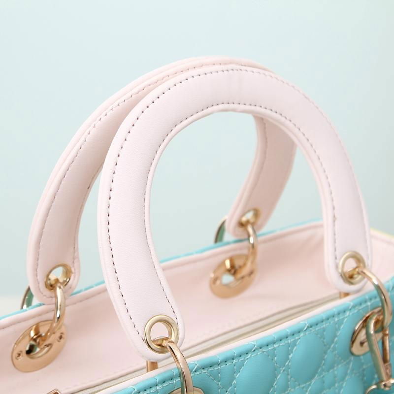 2014 new style euramerican fashion lattice candy colors framed handbags,shoulder 3