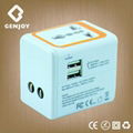 travel adapter with dual USB 2
