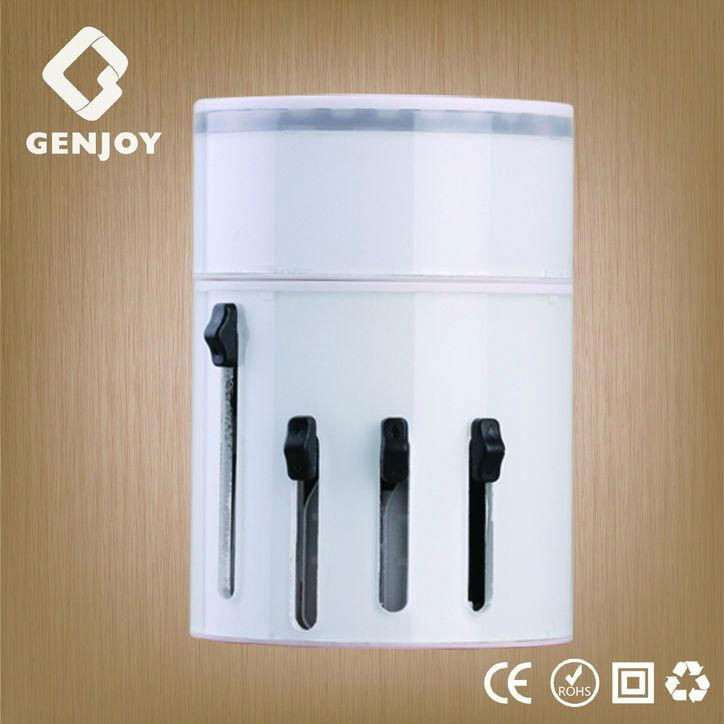 2014 New design travel adapter with dual USB 3000mA 2