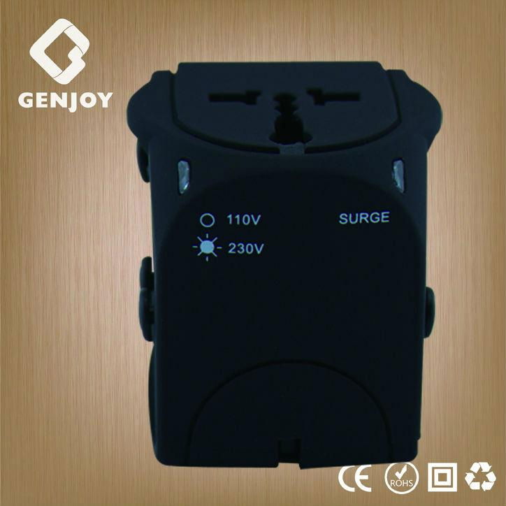 2014 Shanghai GENJOY universal world power  travel plug adapter  2