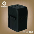 world travel plug adapter with dual usb 2