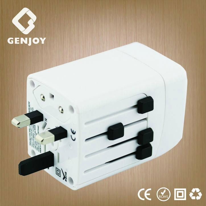 world travel plug adapter with dual usb 4