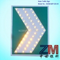 LED reflective directional chevron solar traffic sign 2