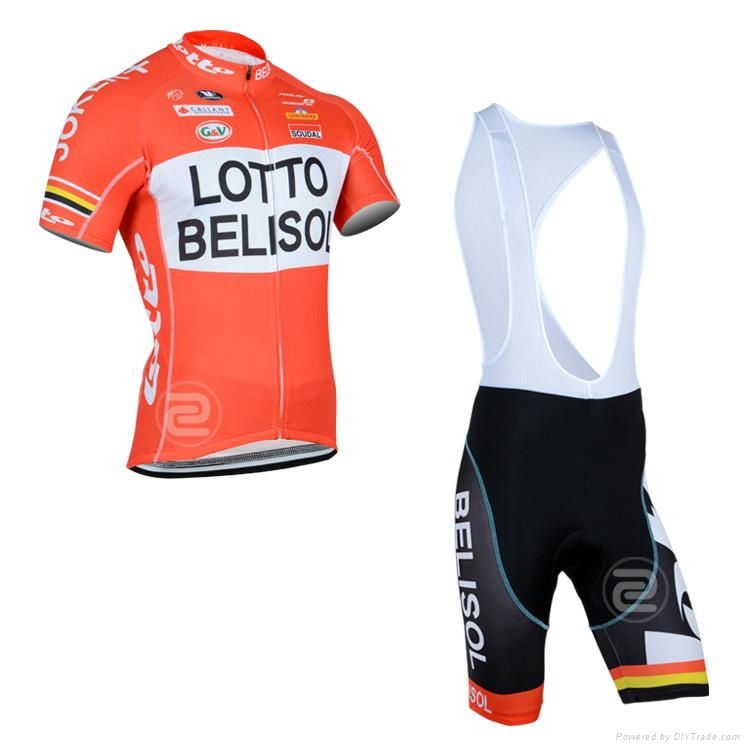 100% polyester cycling wear with zipper in good quality