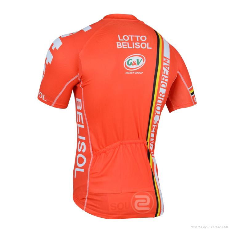 100% polyester cycling wear with zipper in good quality 3